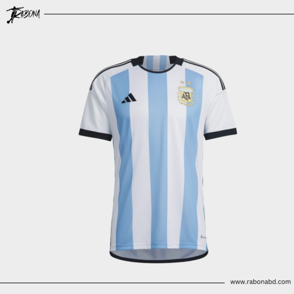 Argentina 2022 World Cup Home Jersey (Fan Edition- 3 Star Modified)