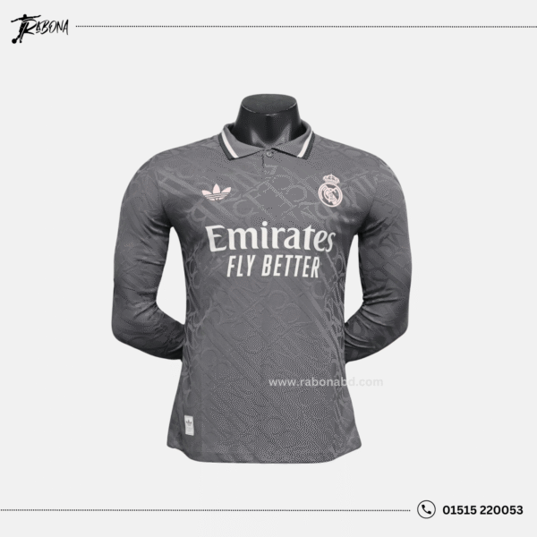 Real Madrid Third Kit 2024-25 (Player Edition) - Full Sleeve