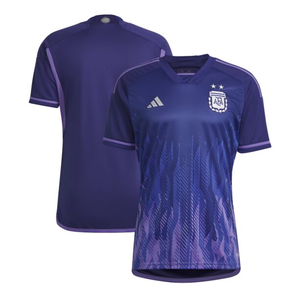Argentina 2022 World Cup Away Jersey (Fan Edition- 3 Star Modified)