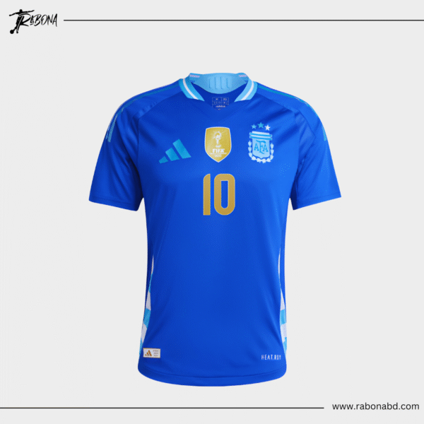 Argentina Away Jersey 2024 (Player Edition) + 'MESSI' - Name & Number Official Font