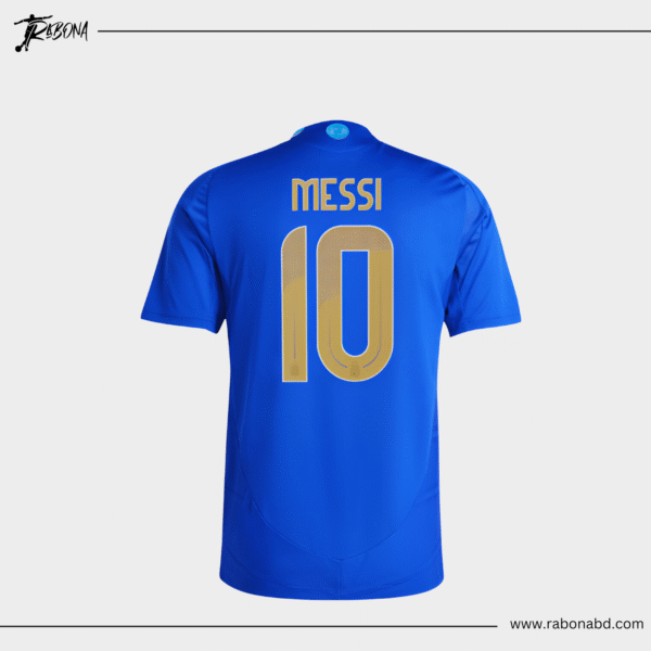 Argentina Away Jersey 2024 (Player Edition) + 'MESSI' - Name & Number Official Font