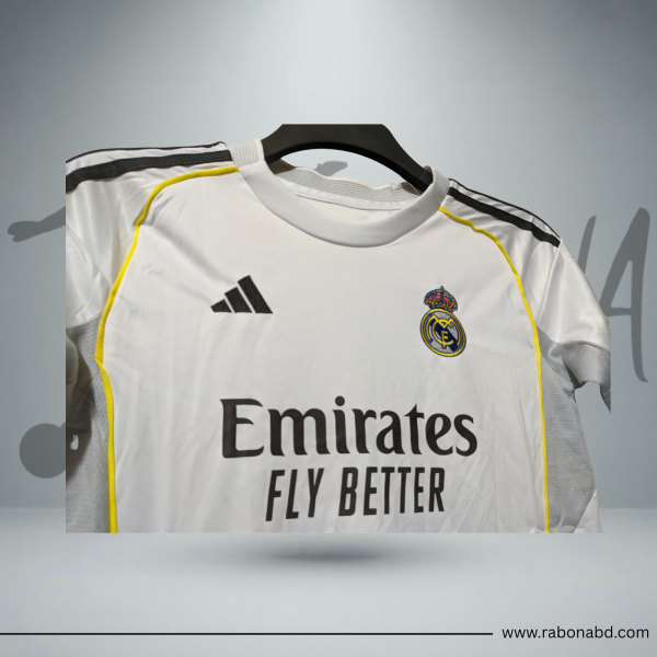 Real Madrid Home Kit 2025/26 - Kids Jersey Set
