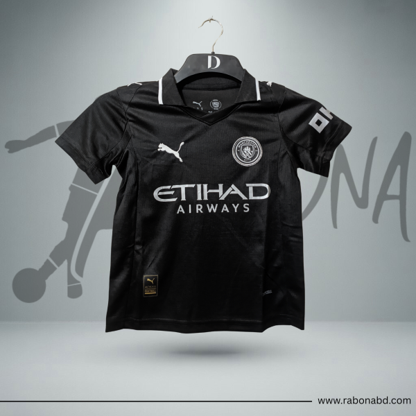 Manchester City Away Kit 2025/26 - Kids Jersey Set