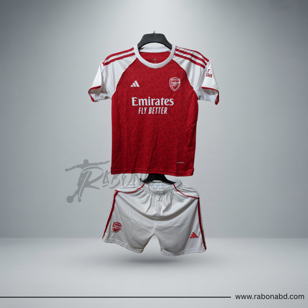 Arsenal Home Kit 2025/26 - Kids Jersey Set