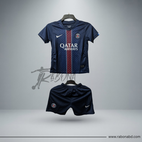 PSG Home Kit 2025/26 - Kids Jersey Set