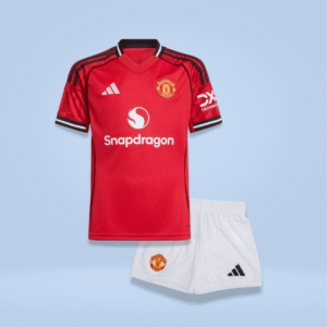 Manchester United Home Kit 2025/26 (Kids Jersey Set)