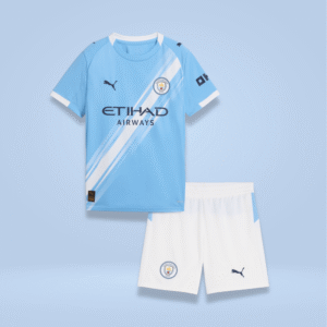 Manchester City Home Kit 2025/26 (Kids Jersey Set)