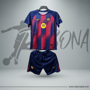 Barcelona Home Kit 2025/26 (Kids Jersey Set)